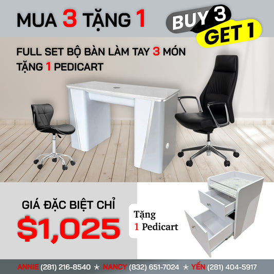 [Expired] Manicure Table set deal - Buy 3 get 1