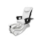 2023 White New Wave Pedicure Spa Chair - Flower Fiberglass Bowl - Itech Back Massage