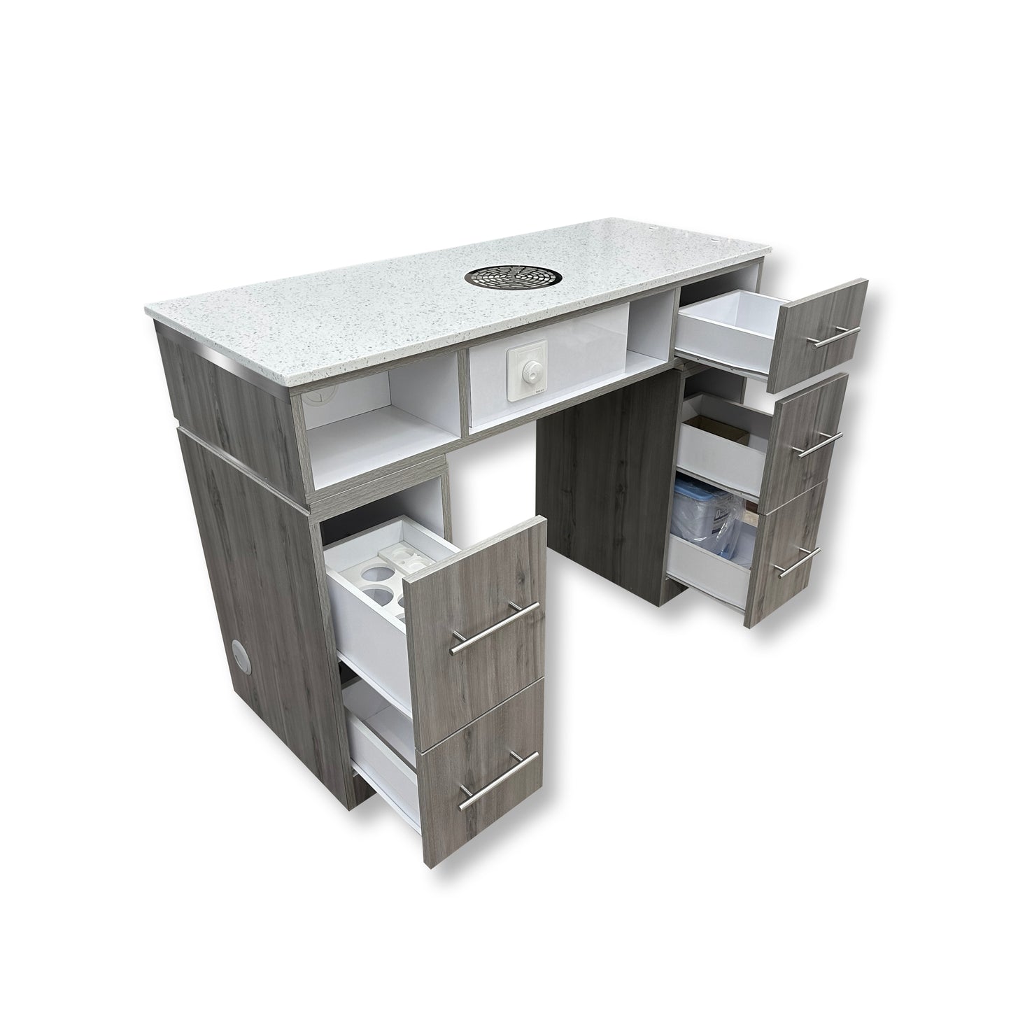 Abalone Grey Single Nail Table with build-in Air filter system