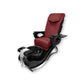 2023 Black New Wave Pedicure Spa Chair - Fiberglass Bowl - Itech Back Massage