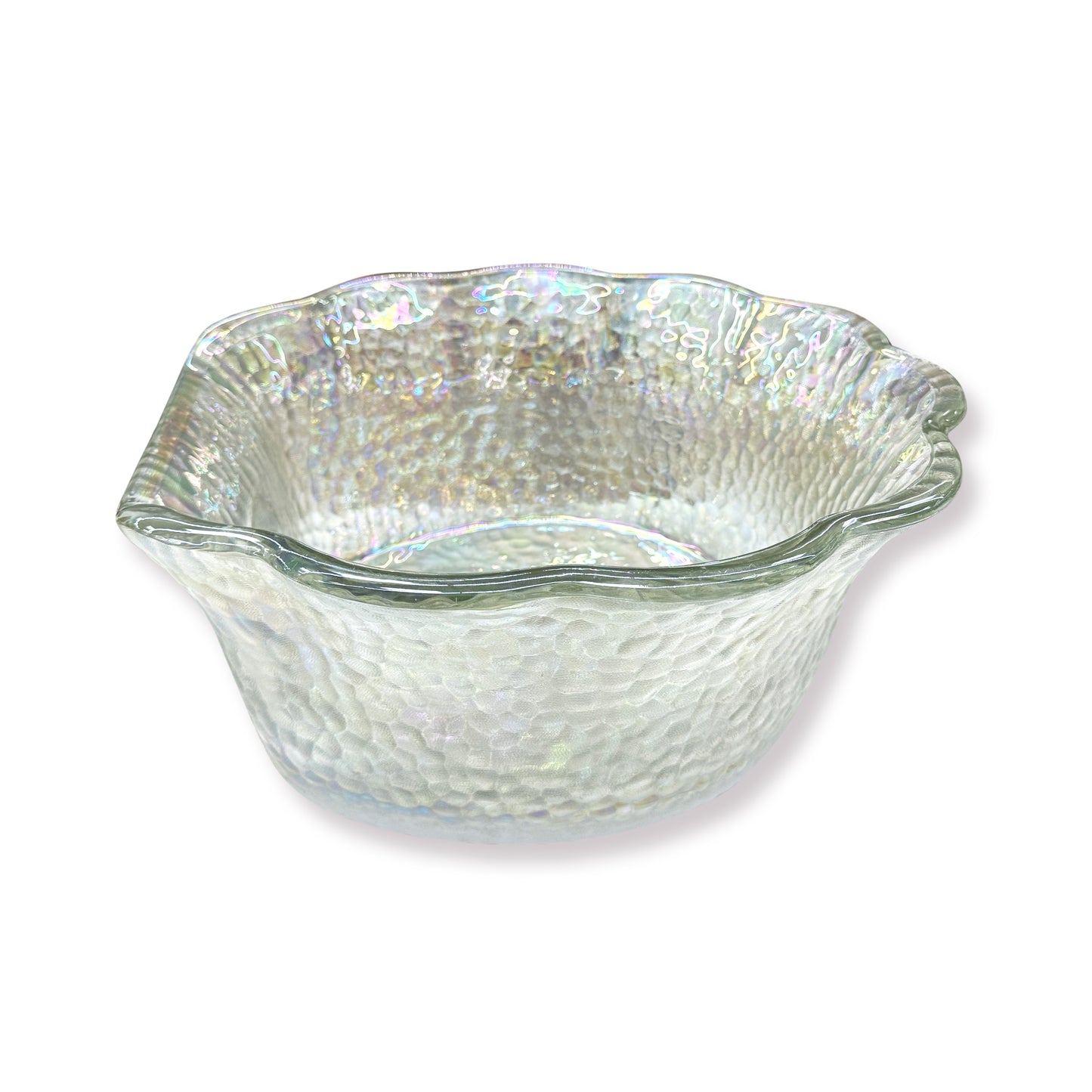 Dolphin White Glass Bowl