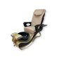 2023 Gold New Wave Pedicure Spa Chair - Fiberglass Bowl - Itech Back Massage
