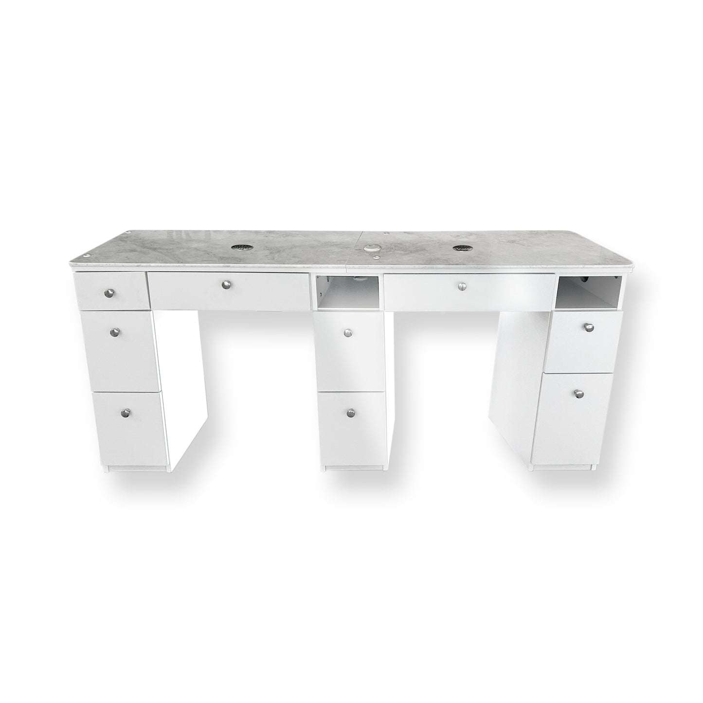 Benjamine Double Nail table with Vent Pipe